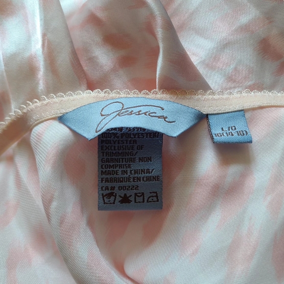 White + Pink Leopard Print Jessica Lingerie Slip Dress - Picture 4 of 4